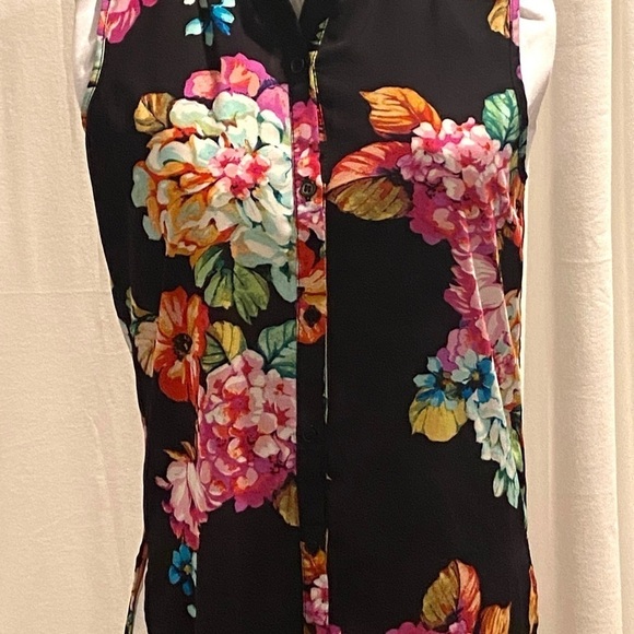 Womens Spence Colorful Flower Maxi Dress Sm/P Side Splits Cover Up - Picture 11 of 15